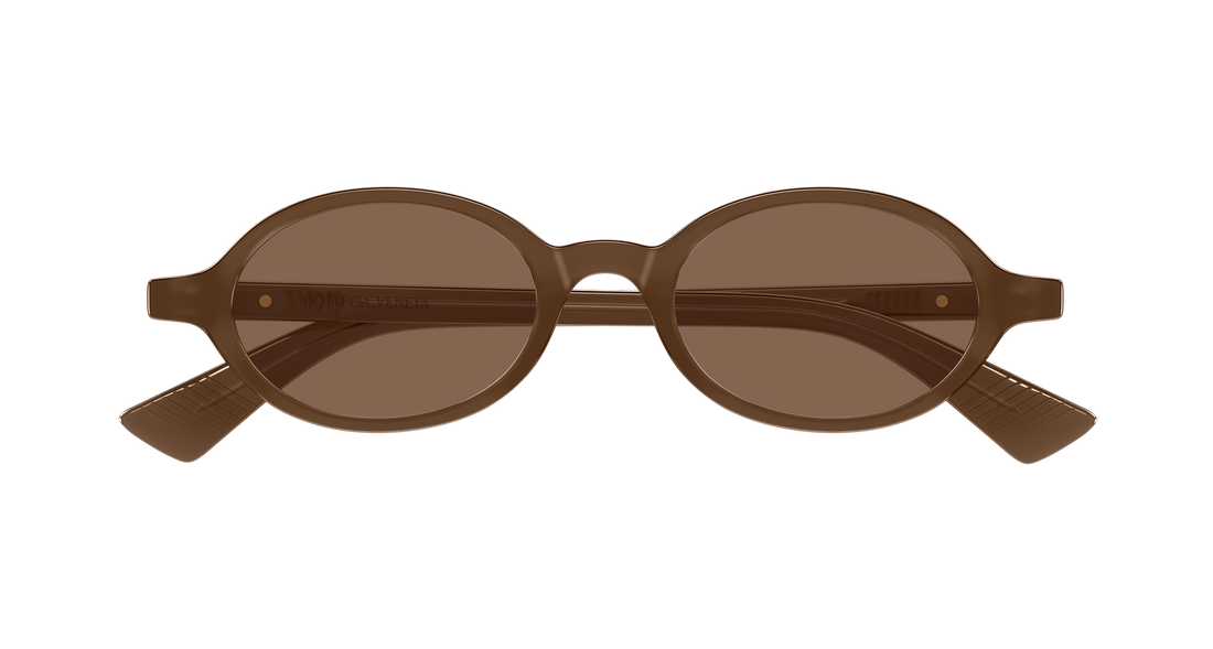 Sonnenbrillen bottega veneta bv1388s 007 marron round/oval/panthos unisex größe 47mm - Detailansicht