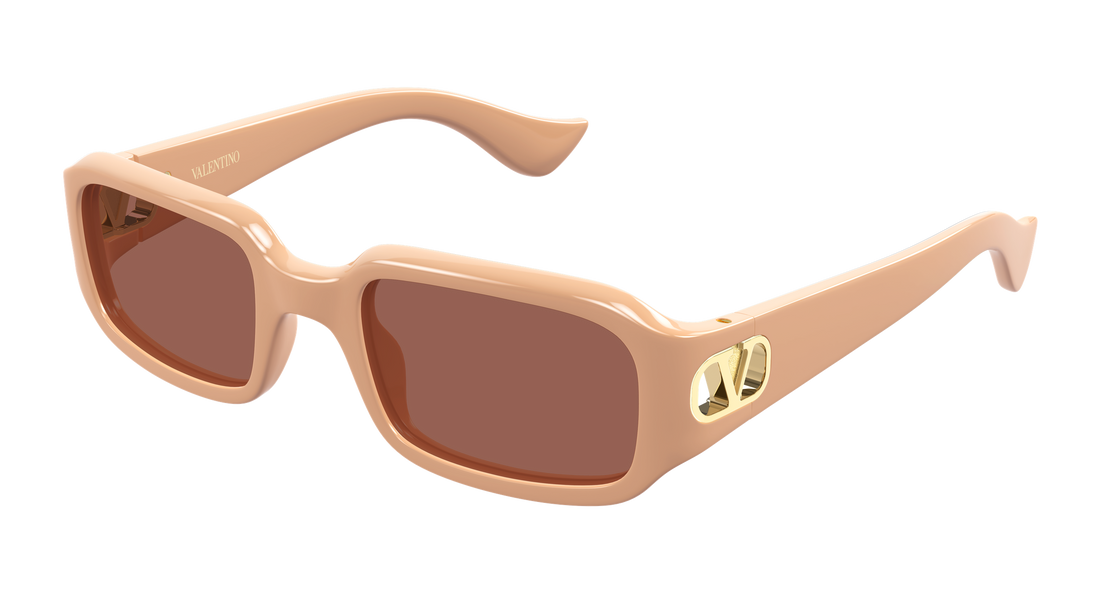 Lunettes de soleil valentino vg0016s 006 beige rectangular / squared femenino taille 53mm - Vue principale