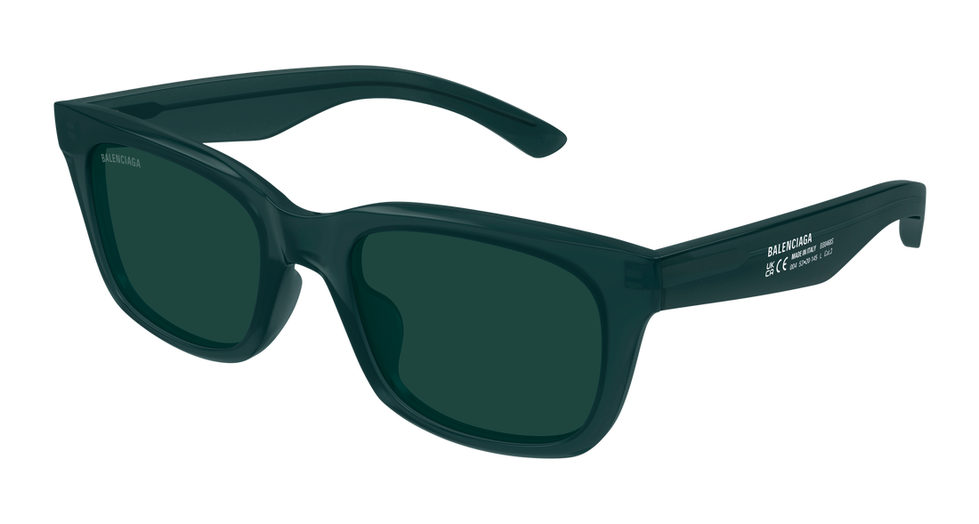 Occhiali da sole balenciaga bb0468s 004 verde rectangular / squared masculino taglia 53mm - Vista principale