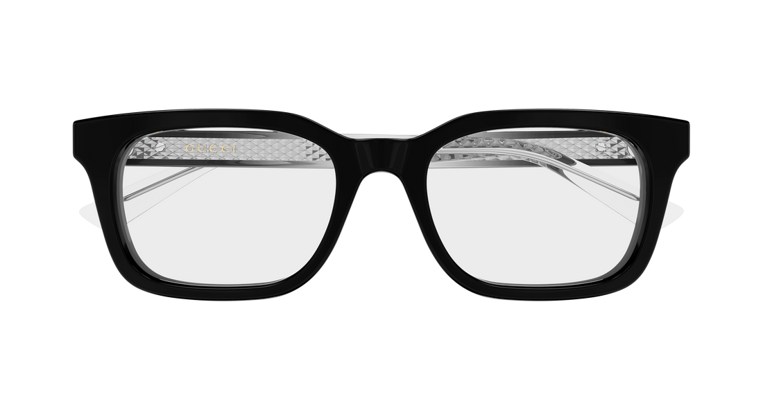 Lunettes de vue gucci gg2249o 003 negro rectangular / squared masculino taille 53mm - Vue détaillée