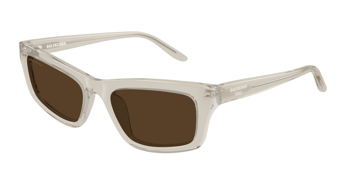 Lunettes de soleil balenciaga bb0527s 003 beige cat eye femenino taille 56mm - Vue principale