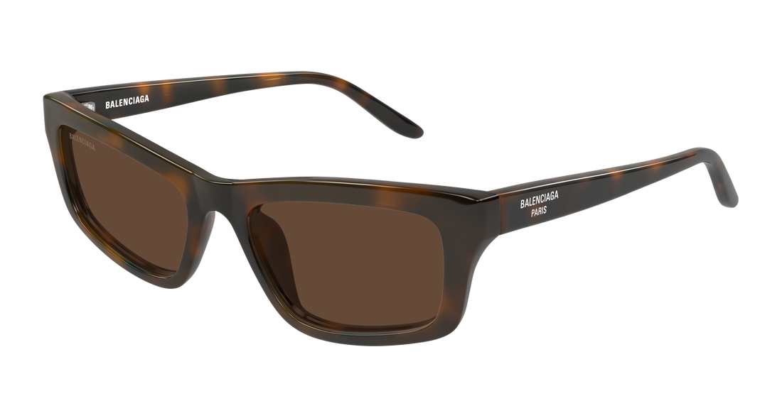 Lunettes de soleil balenciaga bb0527s 002 havana cat eye femenino taille 56mm - Vue principale