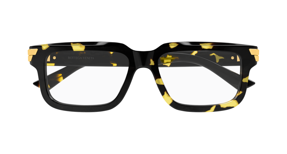 Lunettes de vue bottega veneta bv1490o 007 havana rectangular / squared unisex taille 55mm - Vue détaillée