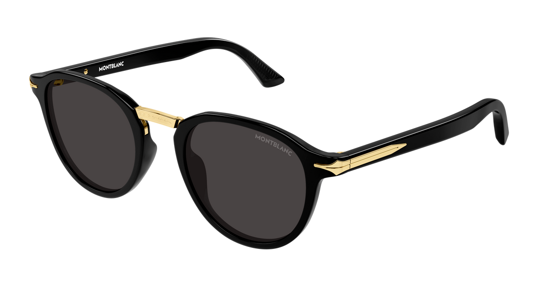 Sonnenbrillen montblanc mb0515s 001 negro round/oval/panthos masculino größe 49mm - Hauptansicht