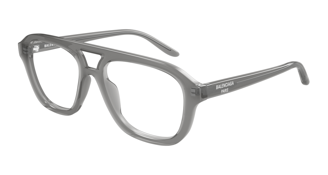 Brillen balenciaga bb0529o 004 gris pilot/navigator masculino größe 55mm - Hauptansicht