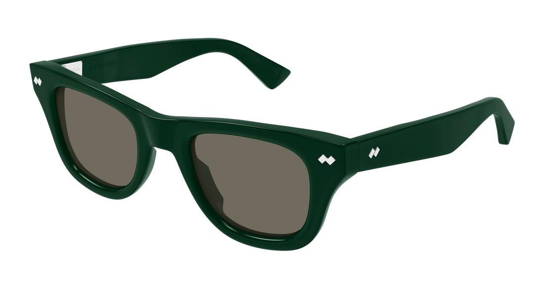 Lunettes de soleil bottega veneta bv1486s 005 verde rectangular / squared masculino taille 48mm - Vue principale