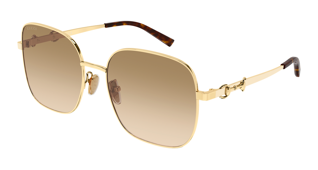 Sunglasses gucci gg2053s 004 dorado rectangular / squared femenino size 58mm - Main view
