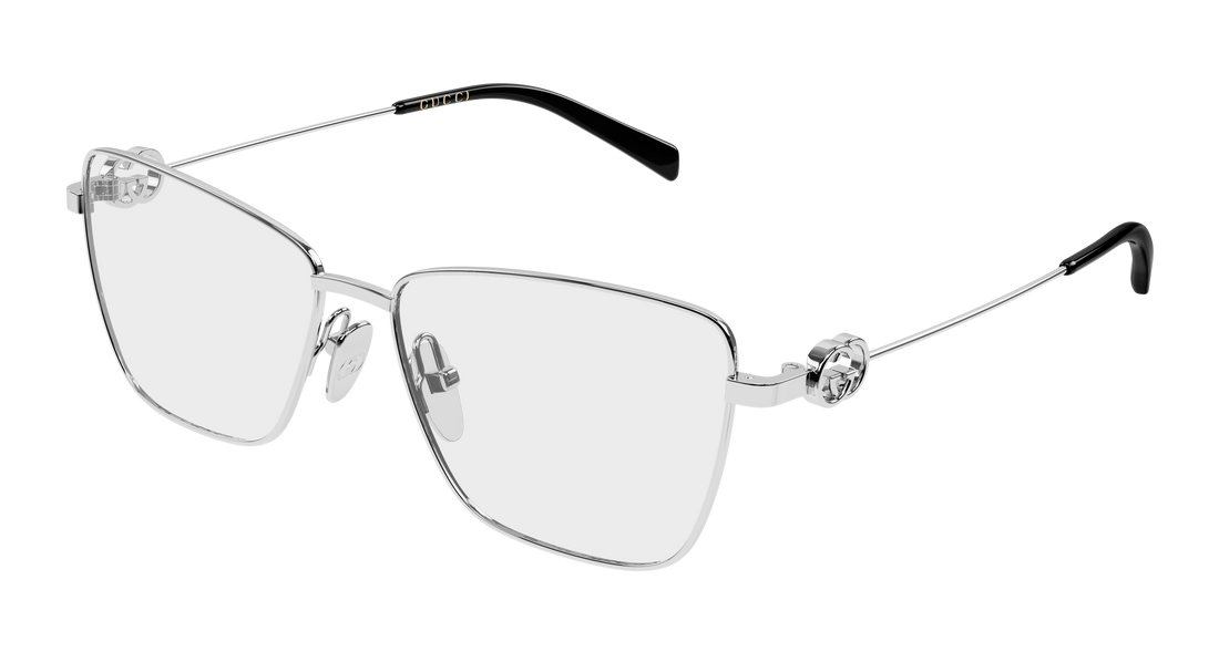 Brillen gucci gg2226o 002 plateado butterfly femenino größe 54mm - Hauptansicht
