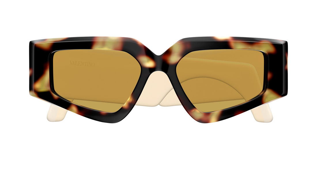Sonnenbrillen valentino vg0006s 002 havana geometrical/directional femenino größe 53mm - Detailansicht