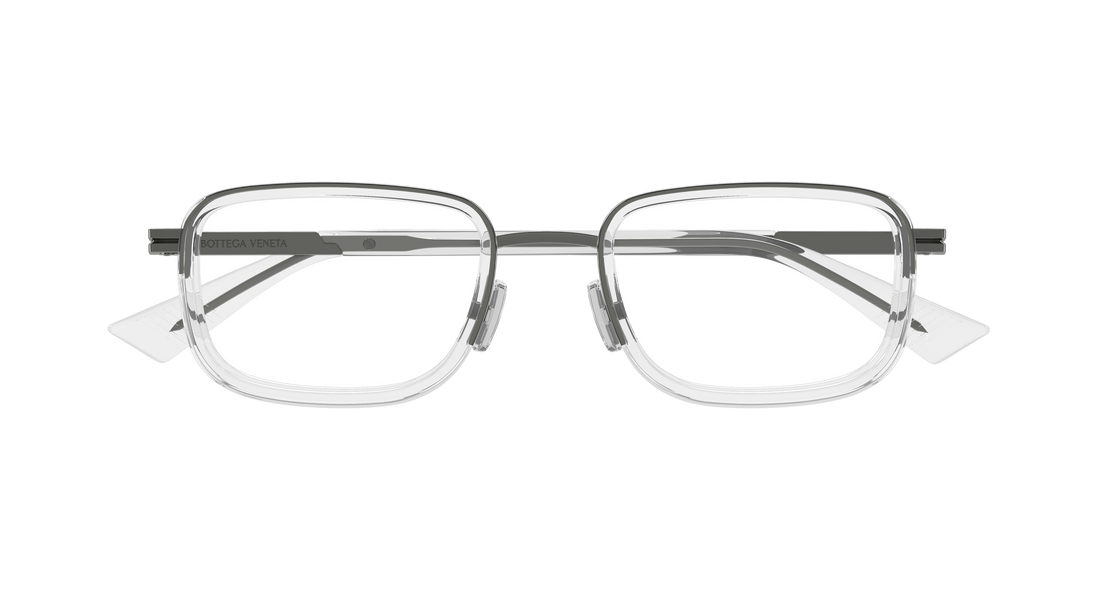 Prescription glasses bottega veneta bv1464o 008 plateado rectangular / squared masculino size 53mm - Detailed view
