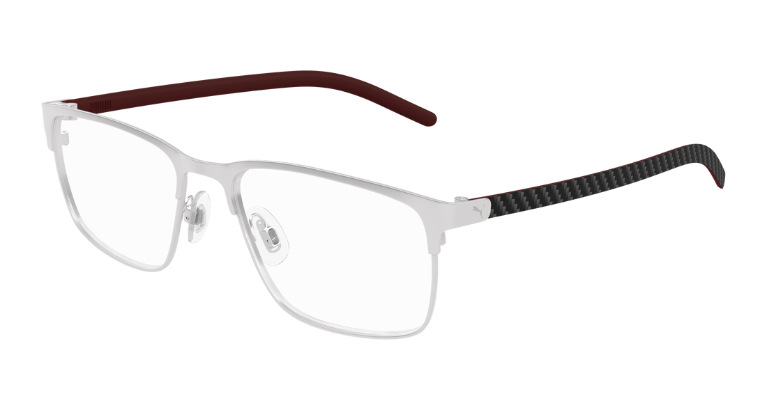 Lunettes de vue puma pu0553o 006 plateado rectangular / squared masculino taille 60mm - Vue principale