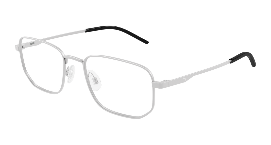 Occhiali da vista puma pu0532o 001 plateado rectangular / squared masculino taglia 55mm - Vista principale