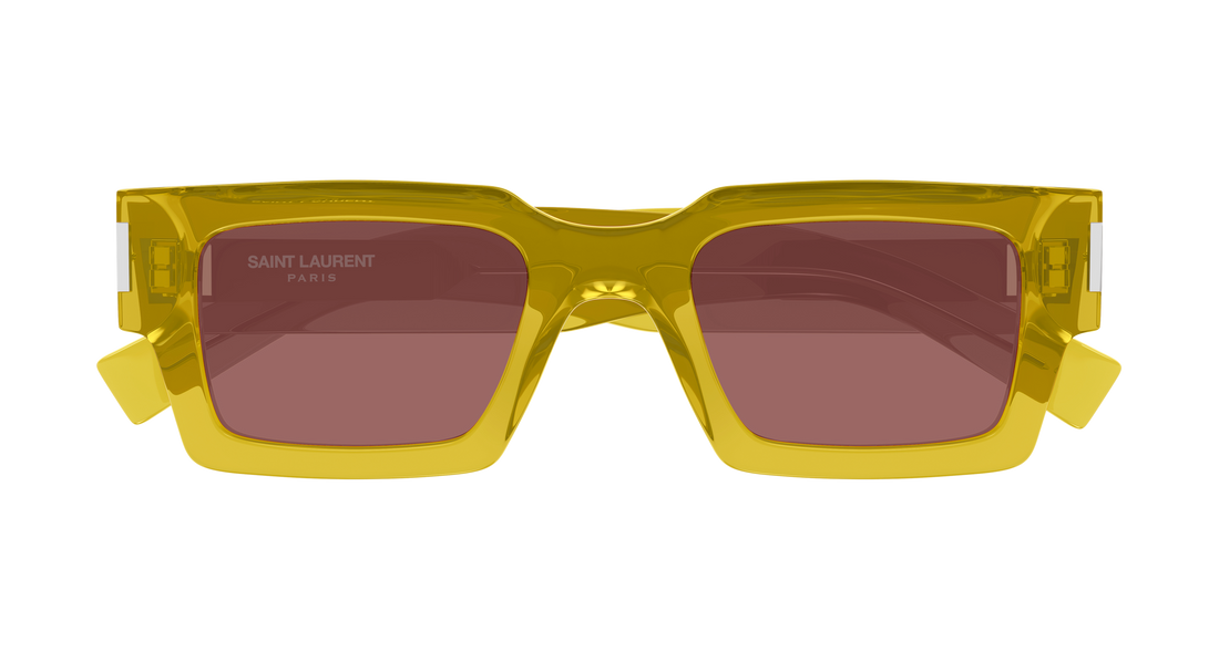 Lunettes de soleil saint laurent sl 572 012 amarillo rectangular / squared masculino taille 50mm - Vue détaillée