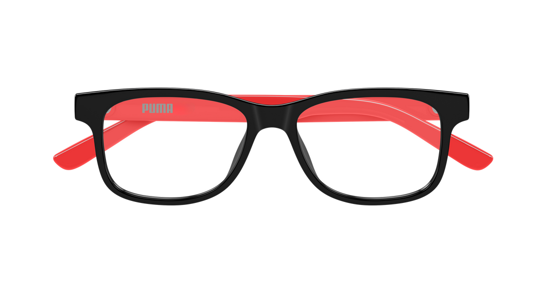 Occhiali da vista puma pj0089o 008 negro rectangular / squared infantil taglia 50mm - Vista dettagliata