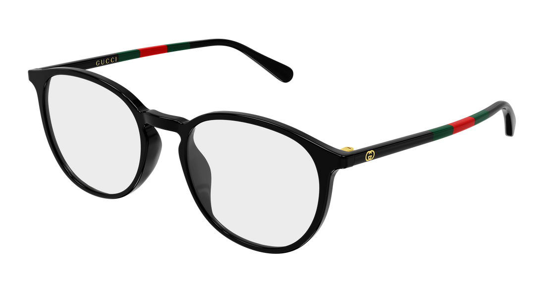 Lunettes de vue gucci gg2266oa 001 negro round/oval/panthos unisex taille 53mm - Vue principale