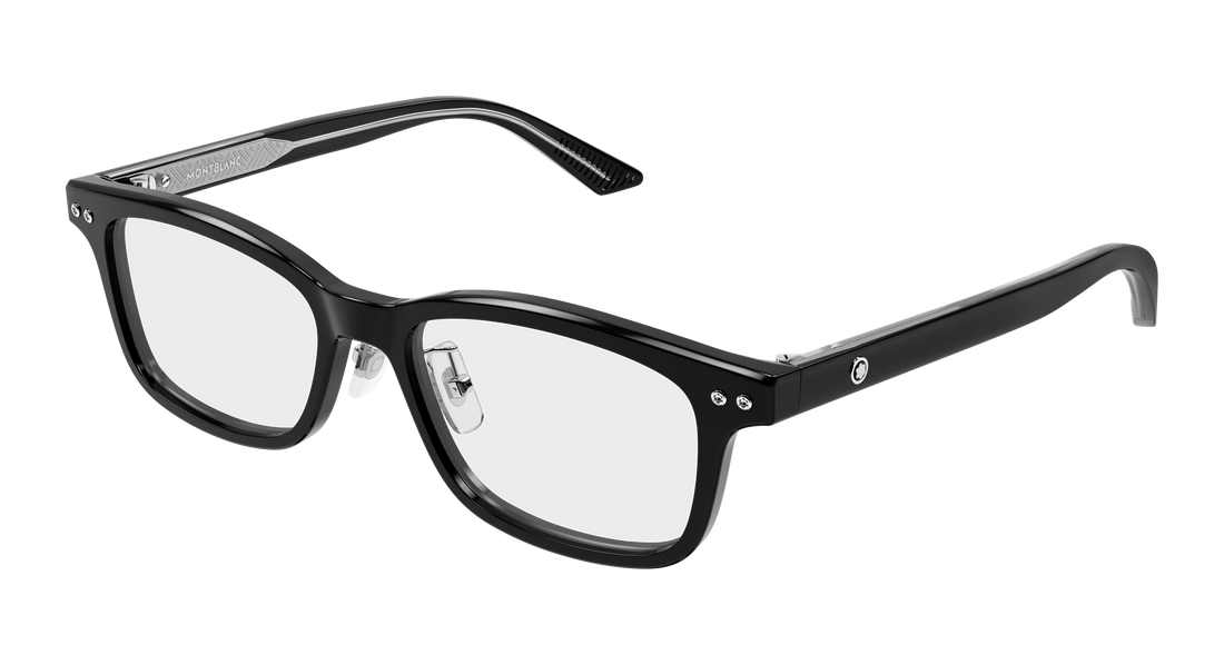 Brillen montblanc mb0533oj 002 negro rectangular / squared masculino größe 53mm - Hauptansicht