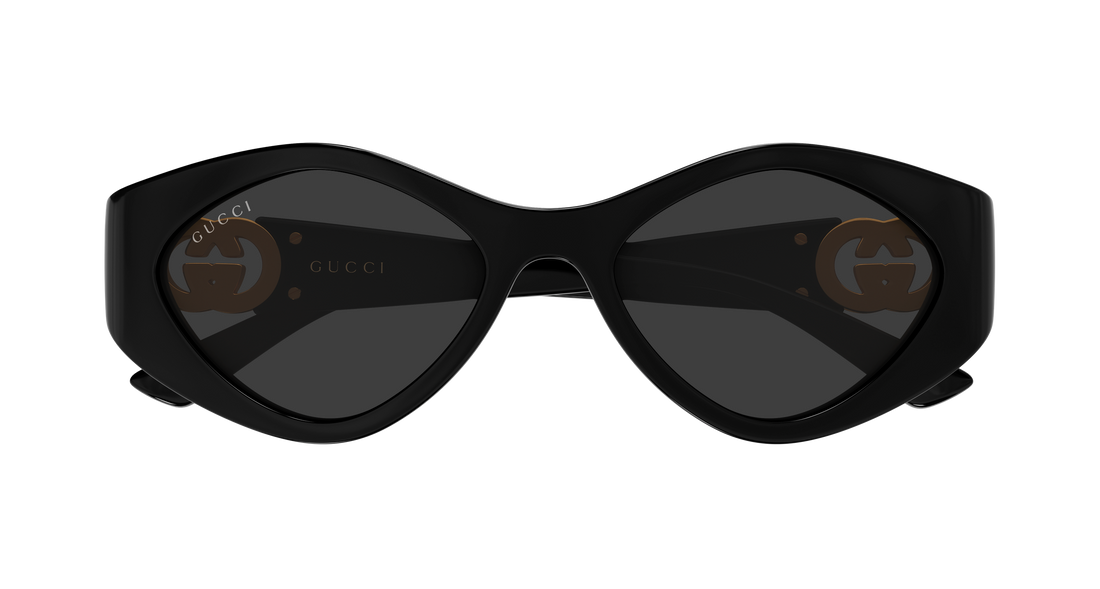 Occhiali da sole gucci gg2121s 001 negro geometrical/directional femenino taglia 52mm - Vista dettagliata