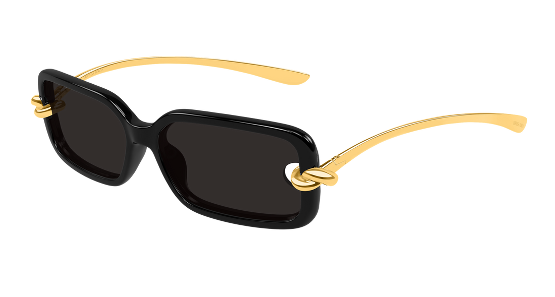 Sonnenbrillen bottega veneta bv1439s 001 negro rectangular / squared femenino größe 56mm - Hauptansicht