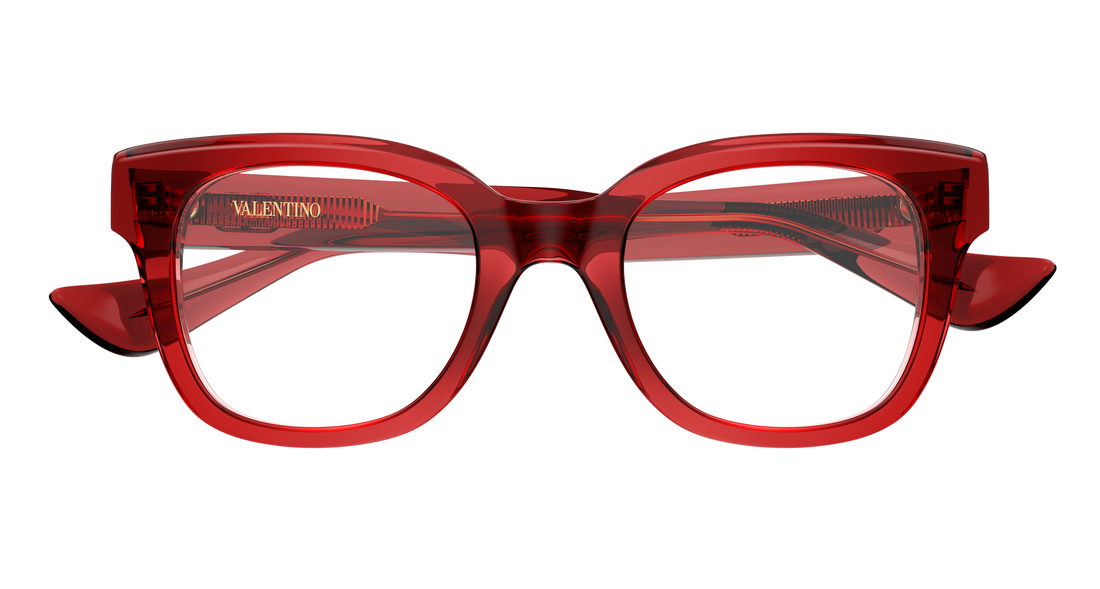 Brillen valentino vg0060o 004 rojo rectangular / squared femenino größe 50mm - Detailansicht