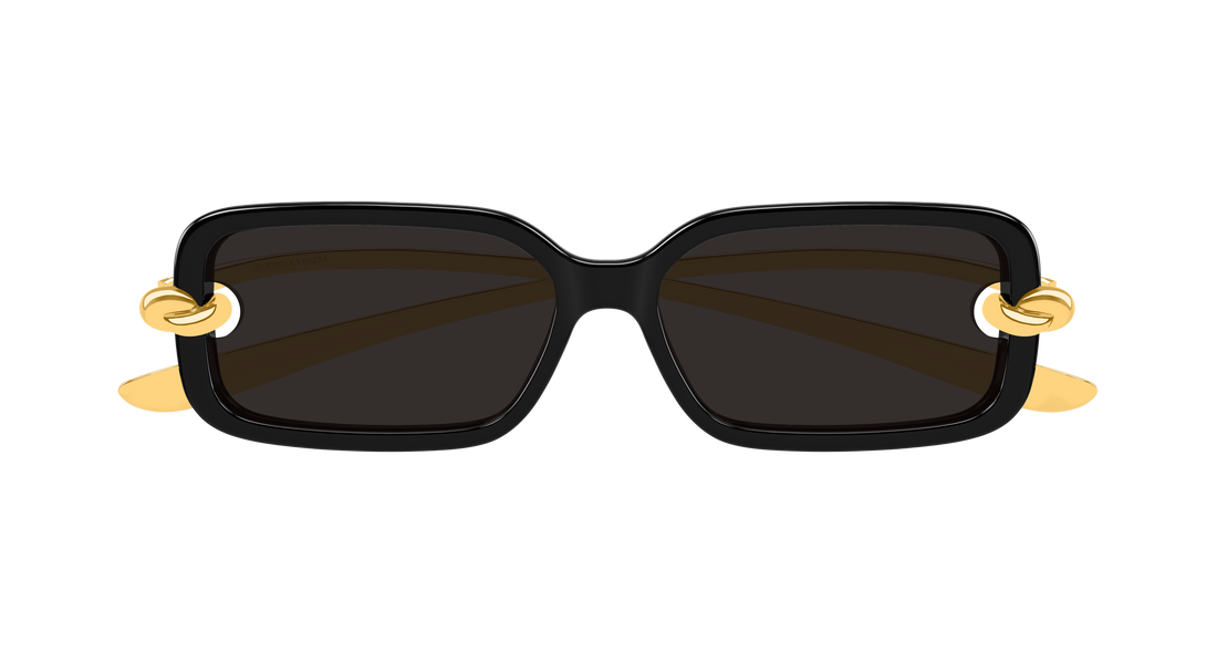 Sonnenbrillen bottega veneta bv1439s 001 negro rectangular / squared femenino größe 56mm - Detailansicht