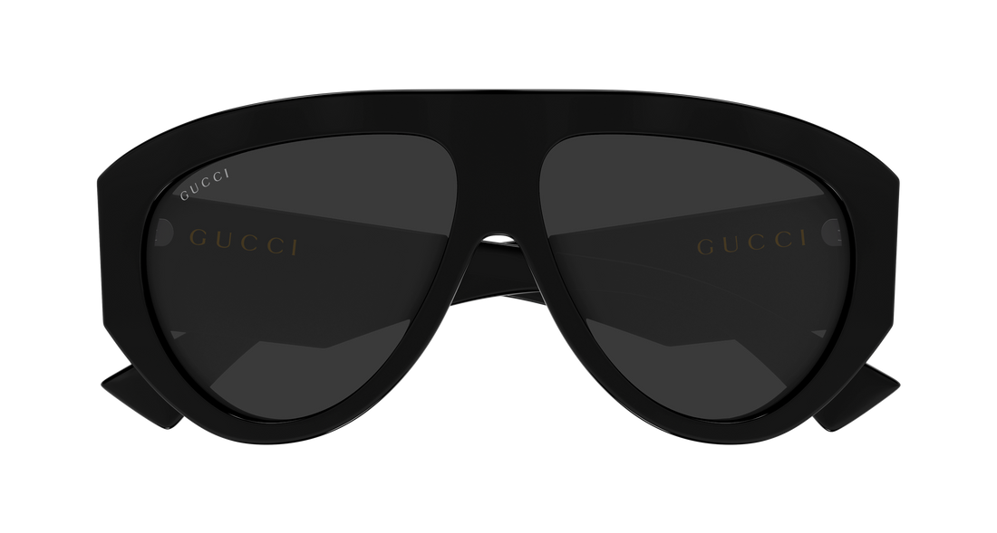Gafas de sol gucci gg2128s 001 negro pilot/navigator masculino talla 58mm - Vista de detalle