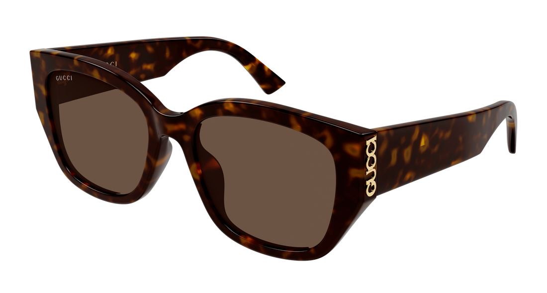 Sunglasses gucci gg2043sa 002 havana round/oval/panthos femenino size 55mm - Main view