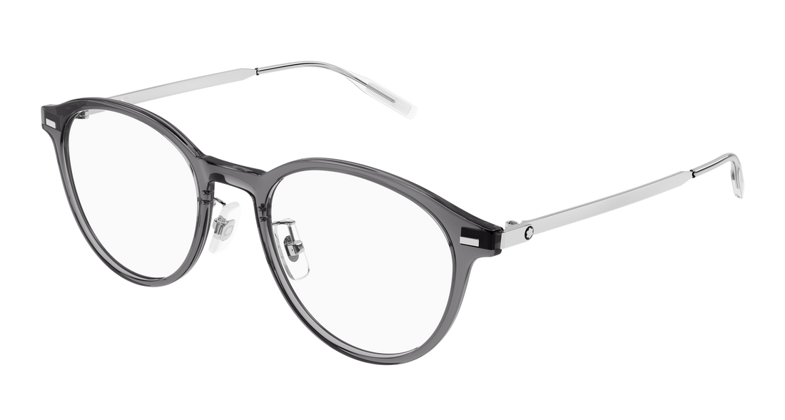 Lunettes de vue montblanc mb0507oa 003 gris round/oval/panthos masculino taille 52mm - Vue principale
