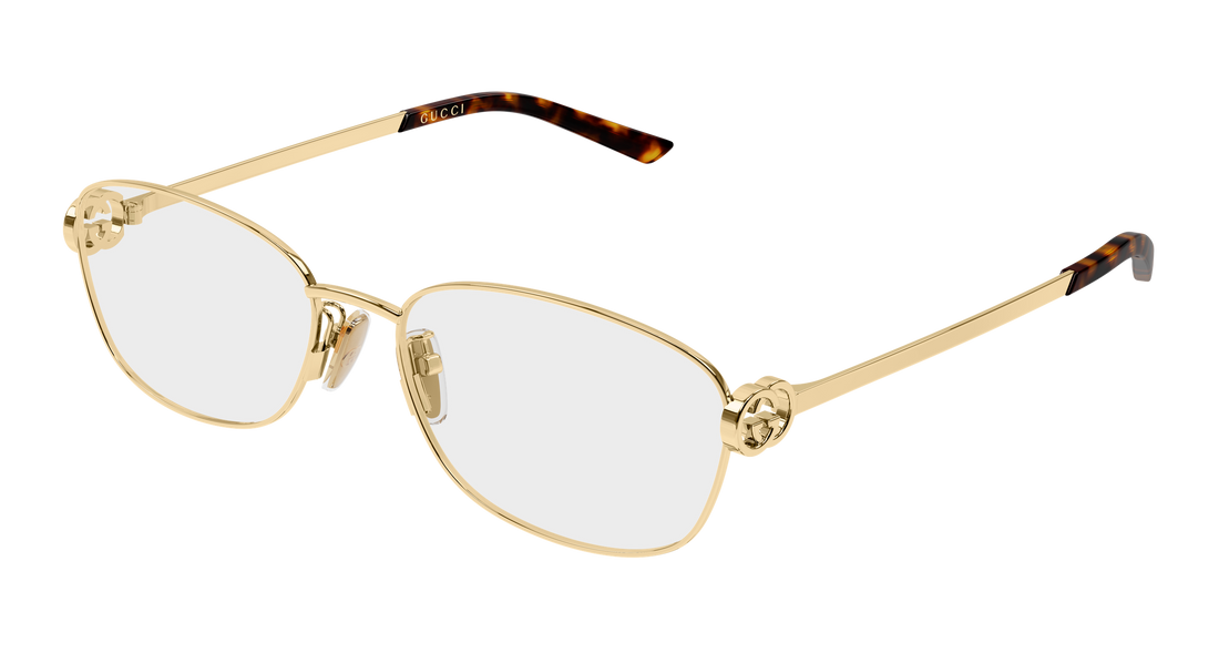 Brillen gucci gg2234oa 001 dorado round/oval/panthos femenino größe 57mm - Hauptansicht