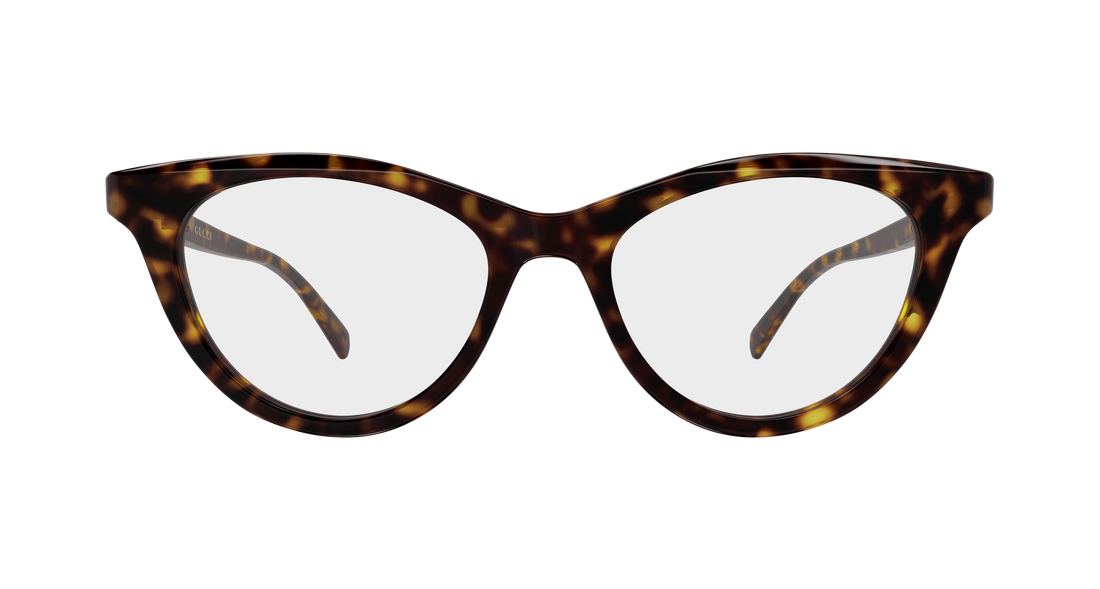 Occhiali da vista gucci gg2034o 002 havana cat eye femenino taglia 50mm - Vista dettagliata