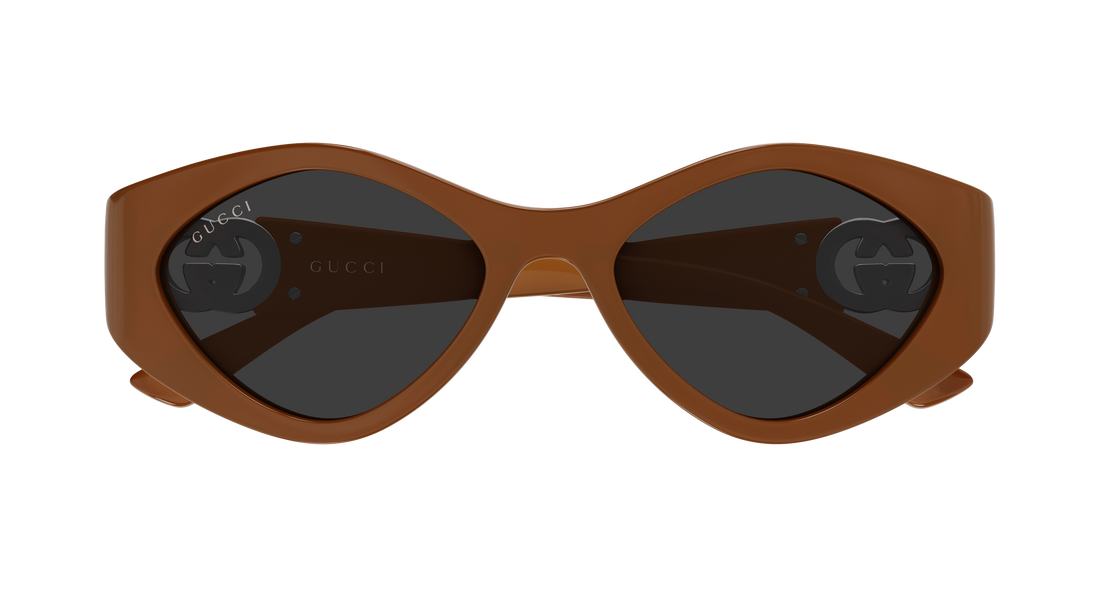 Sonnenbrillen gucci gg2121s 004 marron geometrical/directional femenino größe 52mm - Detailansicht