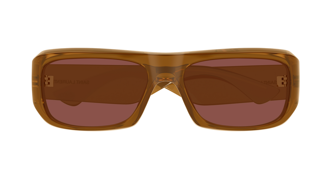Gafas de sol saint laurent sl 869 004 marron rectangular / squared masculino talla 57mm - Vista de detalle