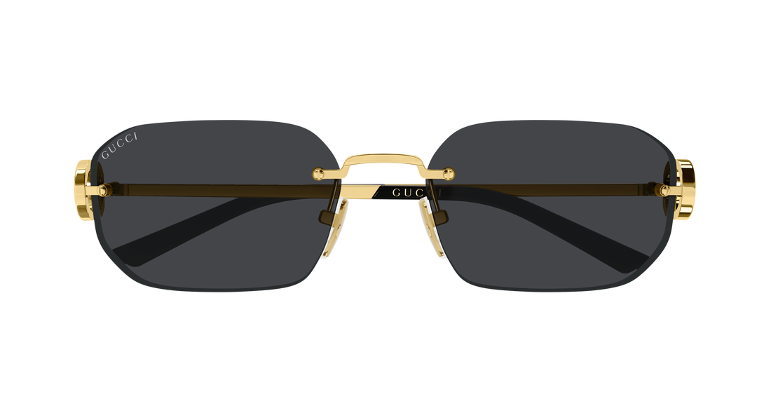 Lunettes de soleil gucci gg2228s 001 dorado rectangular / squared femenino taille 57mm - Vue détaillée