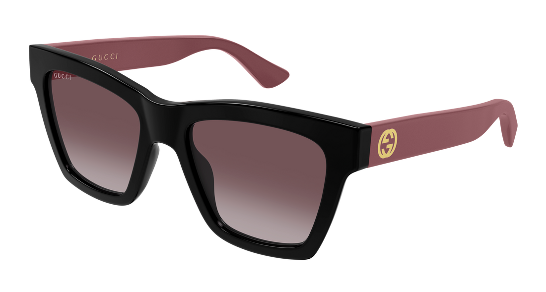 Lunettes de soleil gucci gg1714s 010 negro cat eye femenino taille 54mm - Vue principale