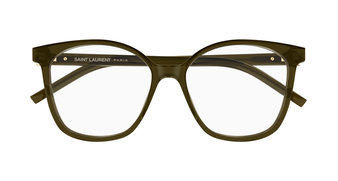 Gafas graduadas saint laurent sl m162 005 marron round/oval/panthos femenino talla 55mm - Vista de detalle