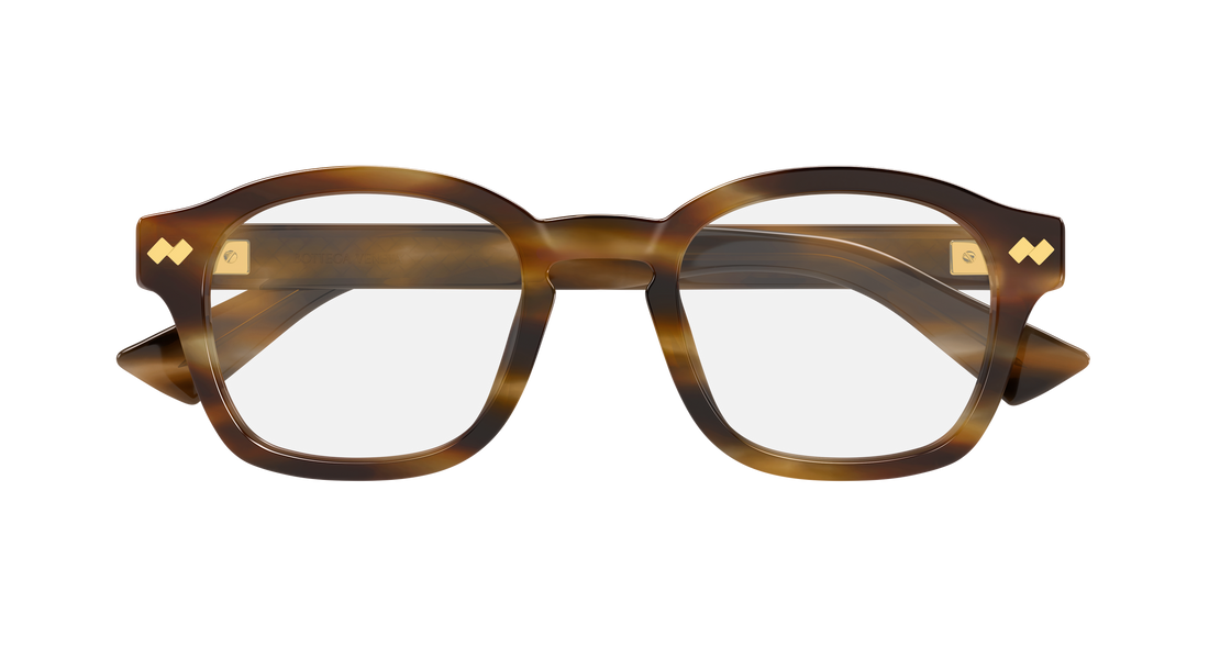 Prescription glasses bottega veneta bv1445oa 002 havana round/oval/panthos unisex size 51mm - Detailed view