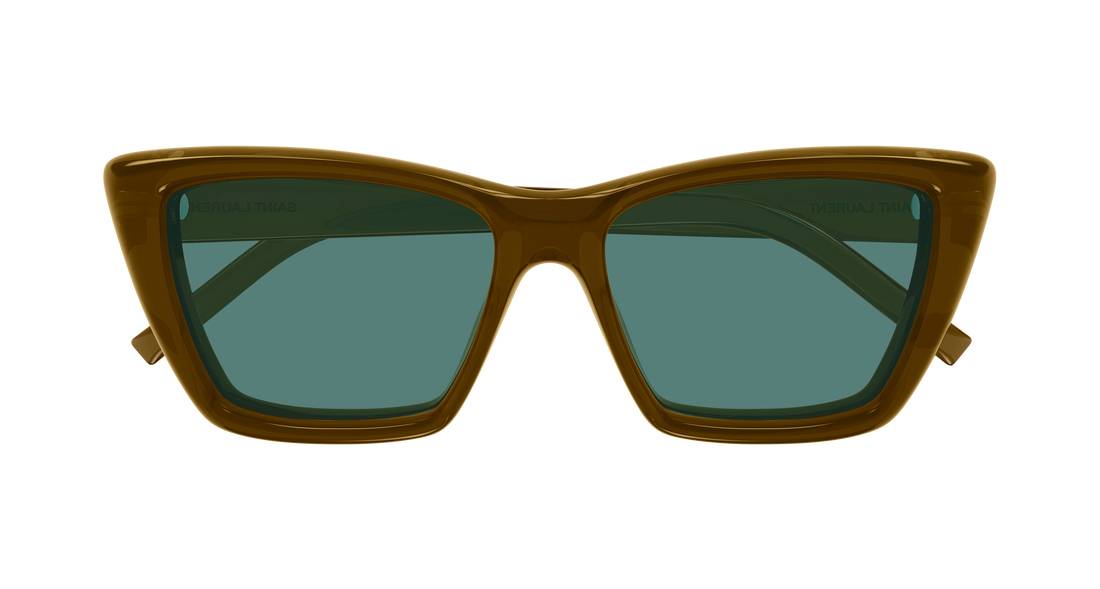 Lunettes de soleil saint laurent sl 276 mica plump 003 marron cat eye femenino taille 55mm - Vue détaillée