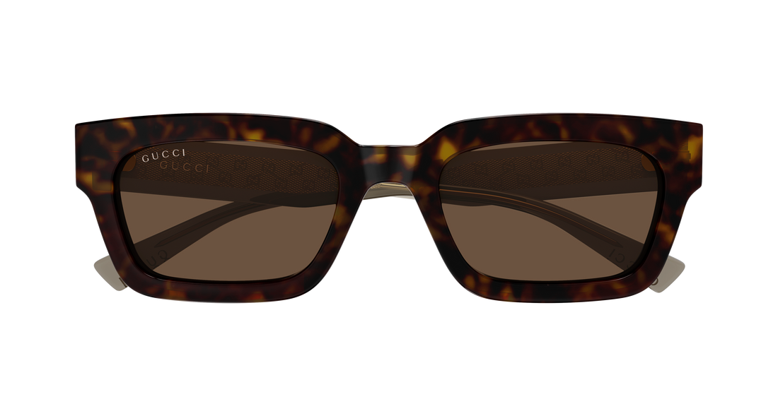 Sunglasses gucci gg2069s 002 havana rectangular / squared masculino size 53mm - Detailed view