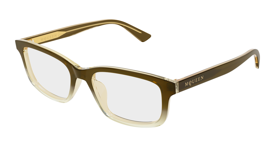 Brillen alexander mcqueen am0575o 006 marron cat eye masculino größe 54mm - Hauptansicht