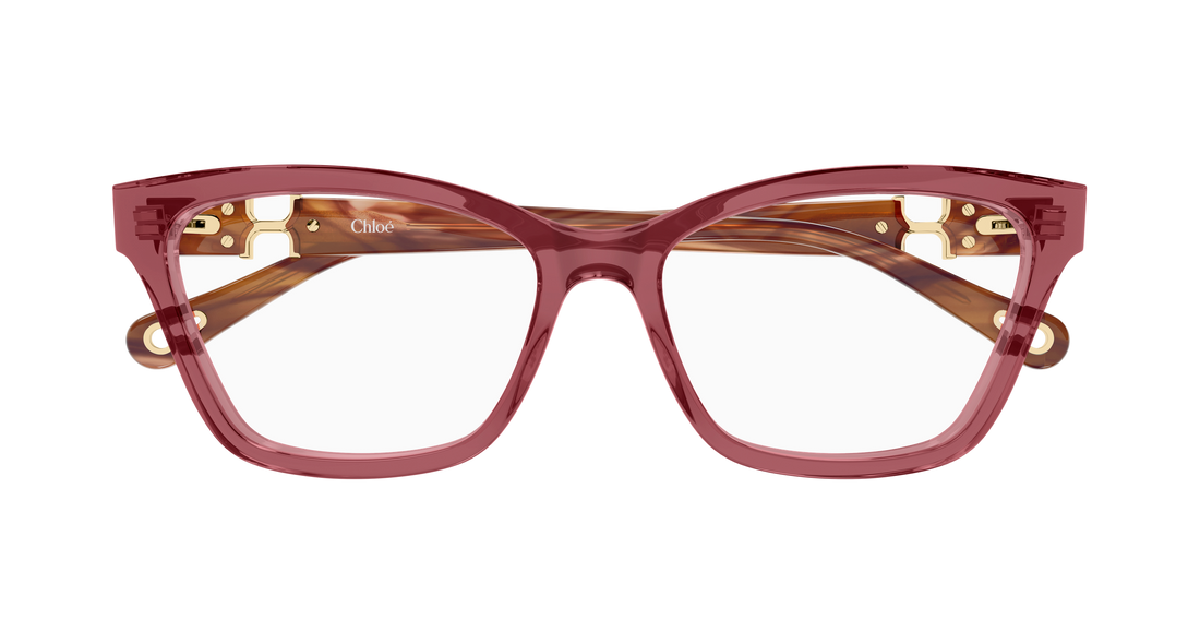 Lunettes de vue chloé ch0412o 008 rojo cat eye femenino taille 56mm - Vue détaillée