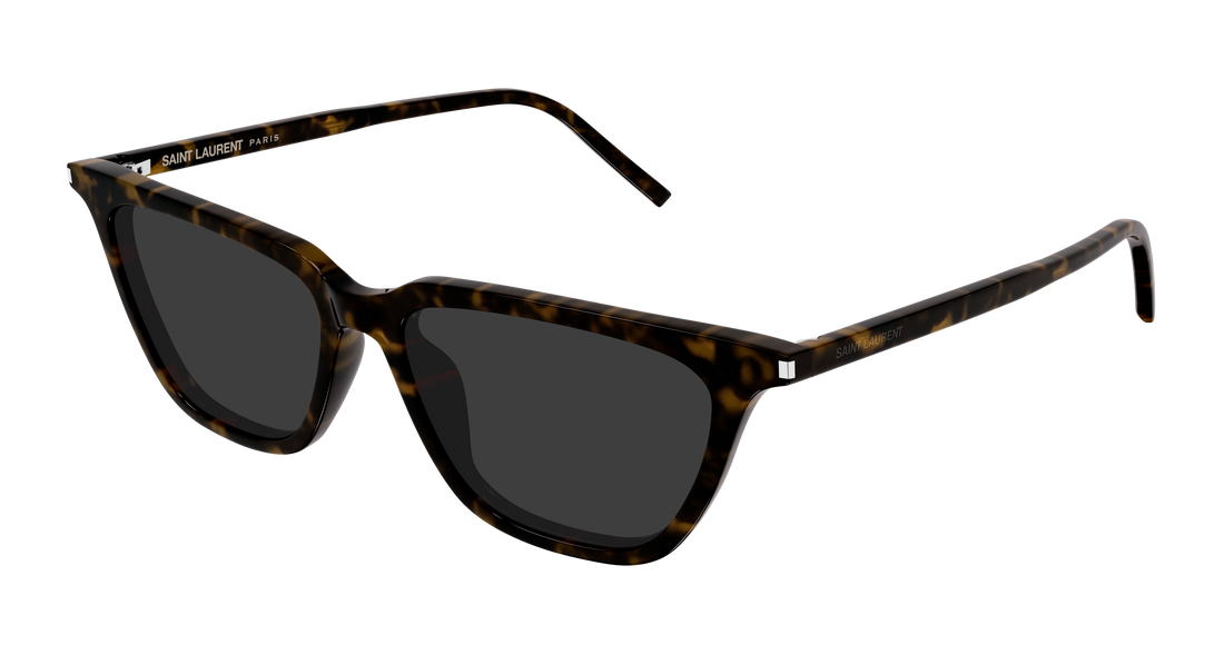 Sunglasses saint laurent sl 889 sulpice thin 002 havana cat eye femenino size 53mm - Main view