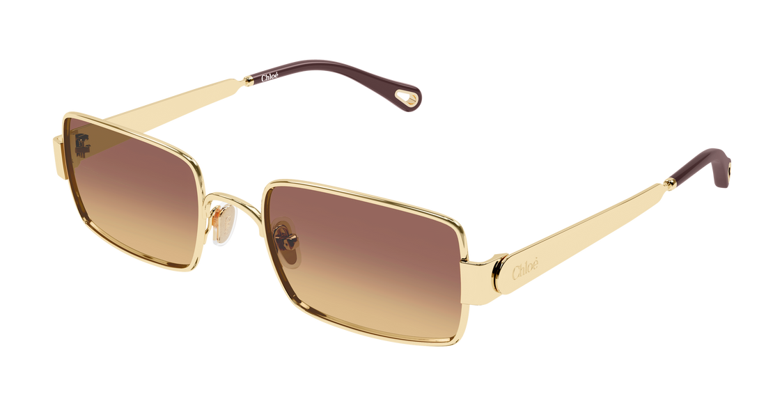 Gafas de sol chloé ch0354s 002 dorado rectangular / squared femenino talla 53mm - Vista principal