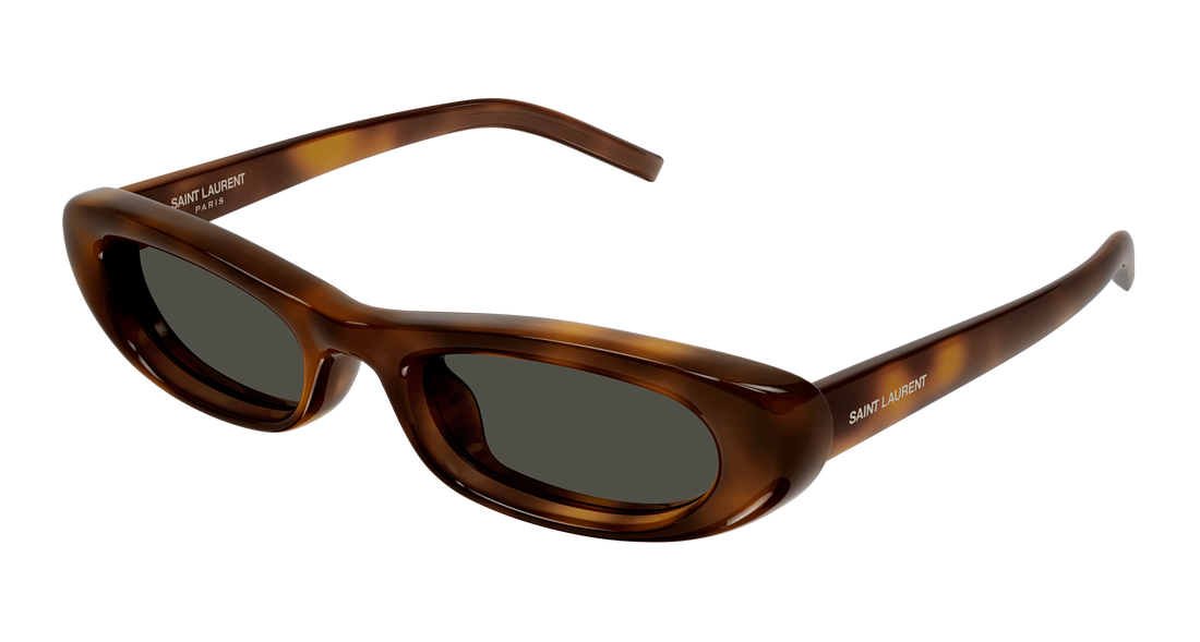Lunettes de soleil saint laurent sl 557 shade plump 002 havana rectangular / squared femenino taille 53mm - Vue principale