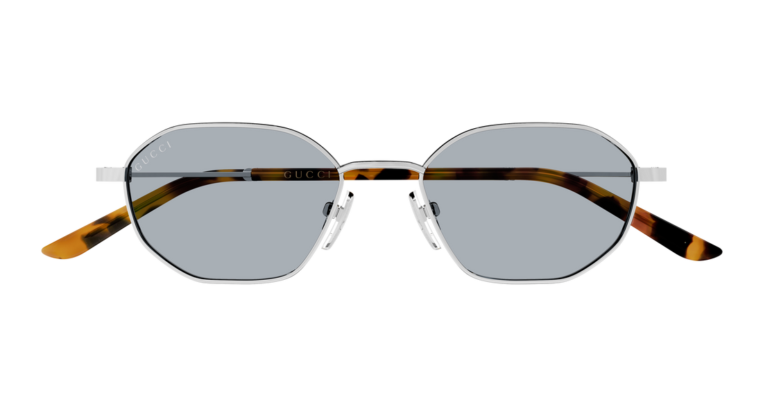 Lunettes de soleil gucci gg2257s 004 plateado geometrical/directional unisex taille 49mm - Vue détaillée