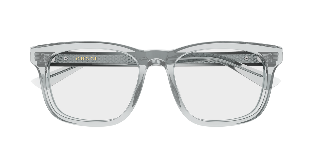 Lunettes de vue gucci gg2250ol 008 gris rectangular / squared masculino taille 56mm - Vue détaillée