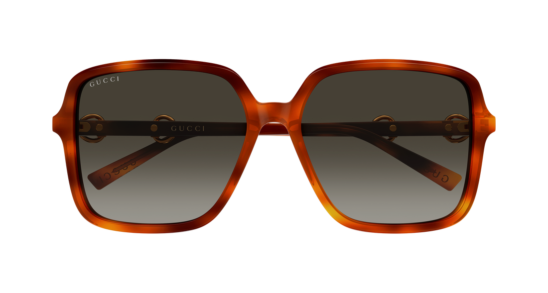 Sonnenbrillen gucci gg2219sa 002 havana butterfly femenino größe 59mm - Detailansicht