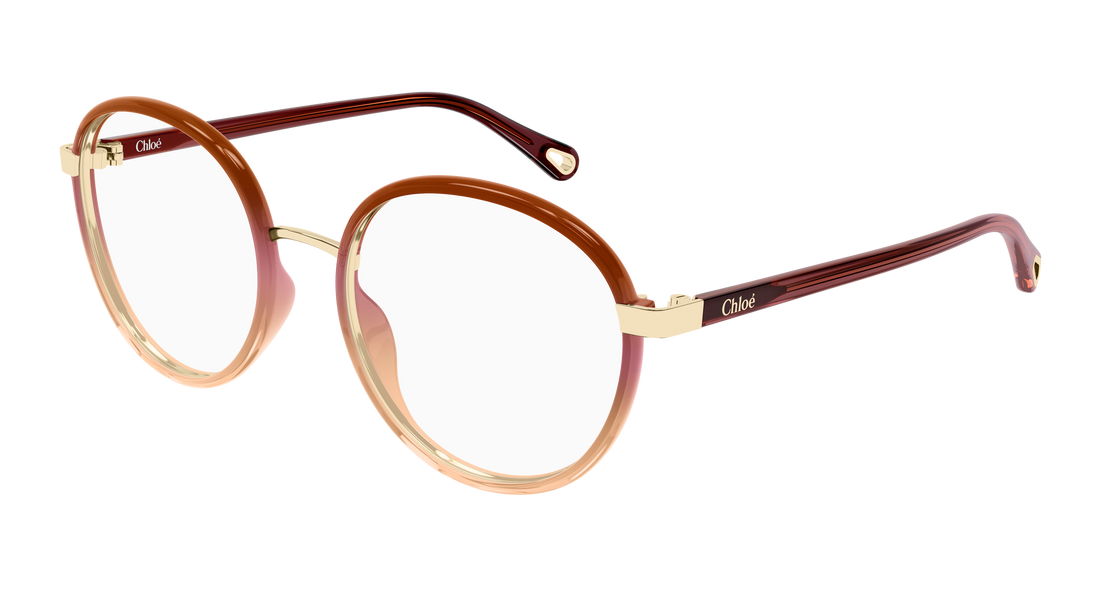 Lunettes de vue chloé ch0033o 011 rojo round/oval/panthos femenino taille 51mm - Vue principale