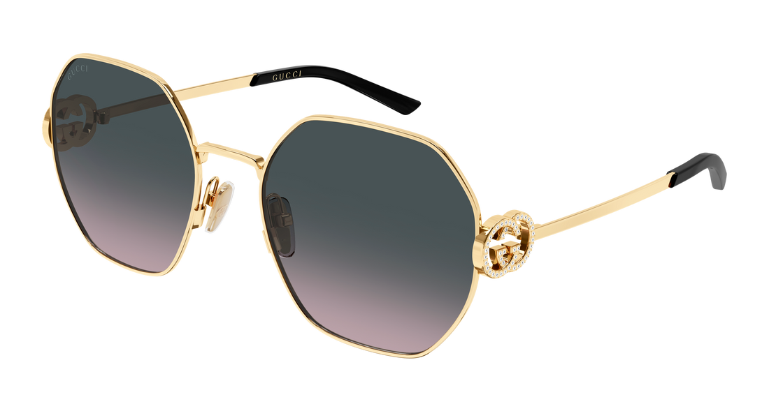 Occhiali da sole gucci gg2046s 002 dorado geometrical/directional femenino taglia 58mm - Vista principale