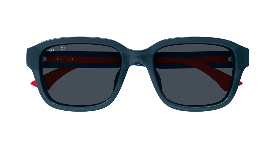 Lunettes de soleil gucci gg2120sa 004 azul rectangular / squared masculino taille 55mm - Vue détaillée