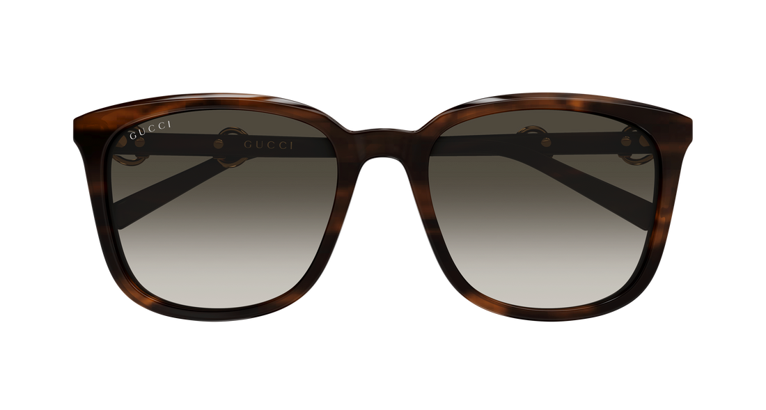 Occhiali da sole gucci gg2057sk 002 havana rectangular / squared femenino taglia 56mm - Vista dettagliata