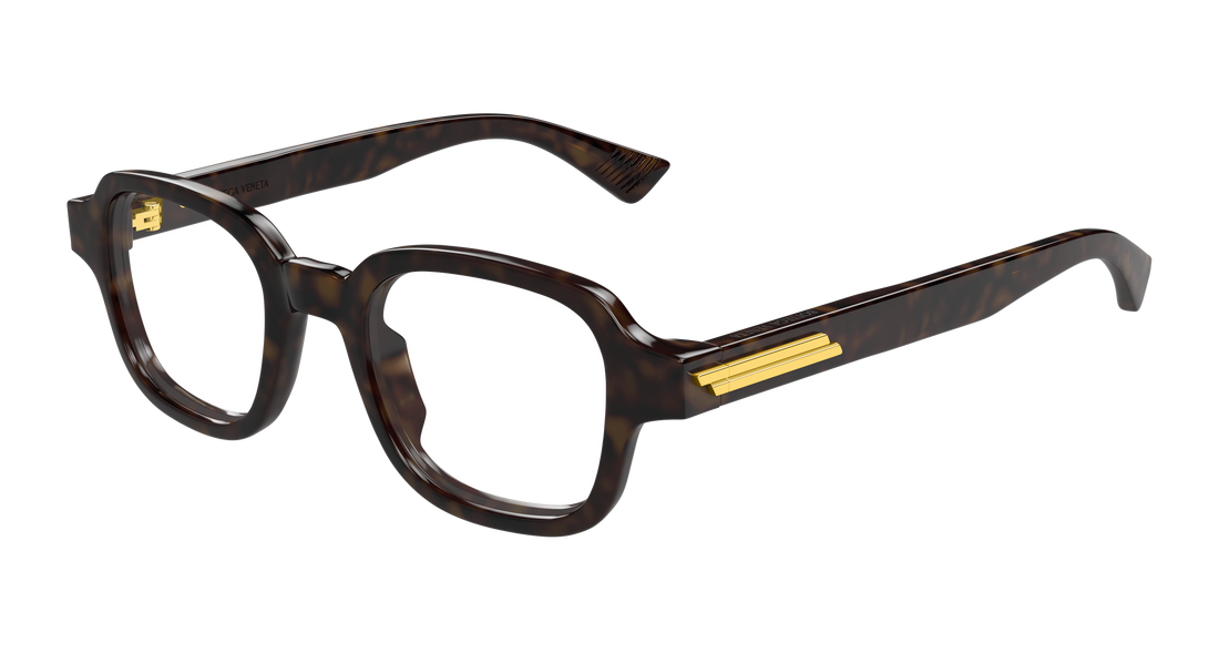 Prescription glasses bottega veneta bv1462o 007 havana rectangular / squared masculino size 48mm - Main view